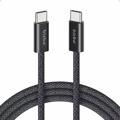 Bixbe Bullet 200w Type C to Type C Metal Braided Cable unbreakable wire