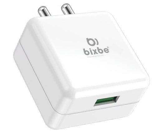 Bixbe 100w Supervooc Charger USB-A Power Adapter with Cable | Ultra-Fast Charging for Oppo, Realme, OnePlus, Xiaomi, | Supports Supervooc, VOOC, Dart, Warp, Quick Charge, White