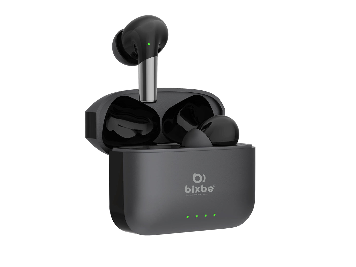 Bixbe Earbud, Fast Charge, Low Latency,IPX4,V5.3 Bluetooth Earbuds,TWS Ear Buds Wiress Earphones with Mic (Black)