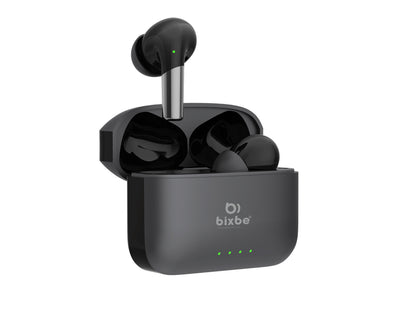 Bixbe Earbud, Fast Charge, Low Latency,IPX4,V5.3 Bluetooth Earbuds,TWS Ear Buds Wiress Earphones with Mic (Black)