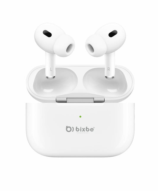 Bixbe Pro2 TWS Earbuds with ENC Mic Bluetooth & Wired Headset (White, True Wireless)