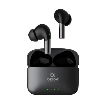 Bixbe Earbud, Fast Charge, Low Latency,IPX4,V5.3 Bluetooth Earbuds,TWS Ear Buds Wiress Earphones with Mic (Black)